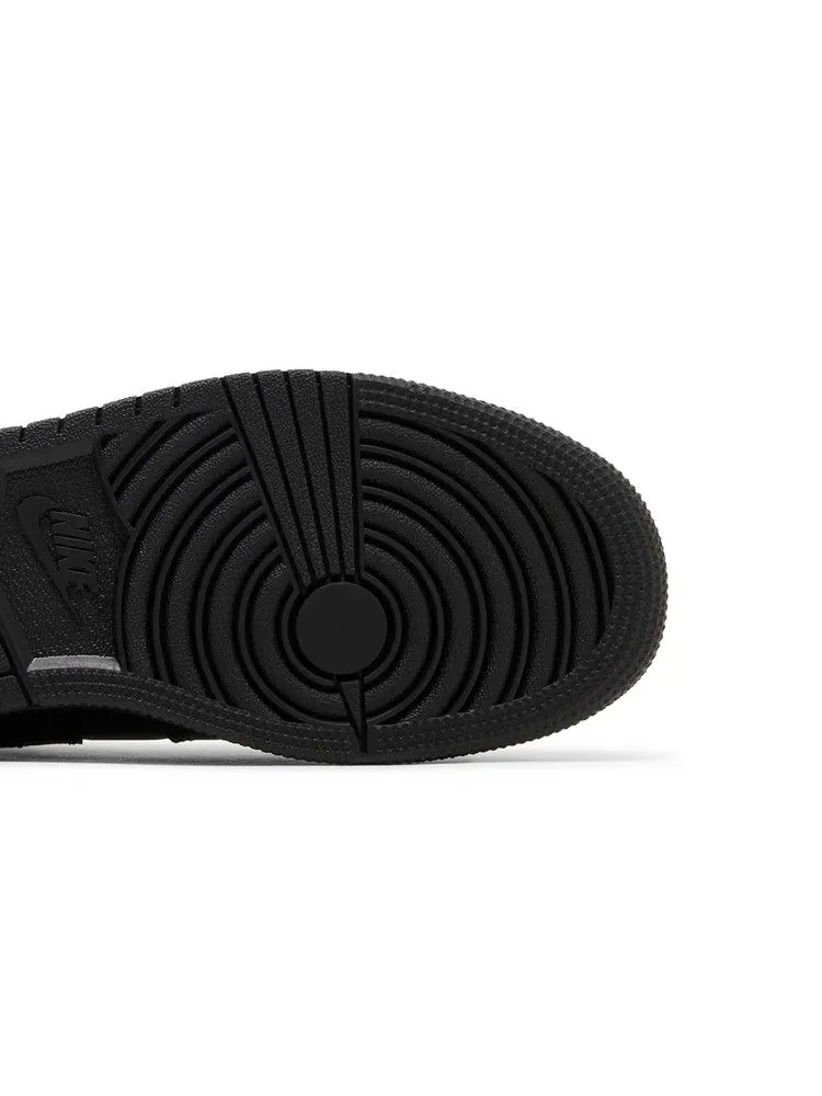 Кроссовки Air Jordan Air Jordan 1 Mid GS 'Triple Black' 2022 — изображение 6 из 9, черный/черный/черный