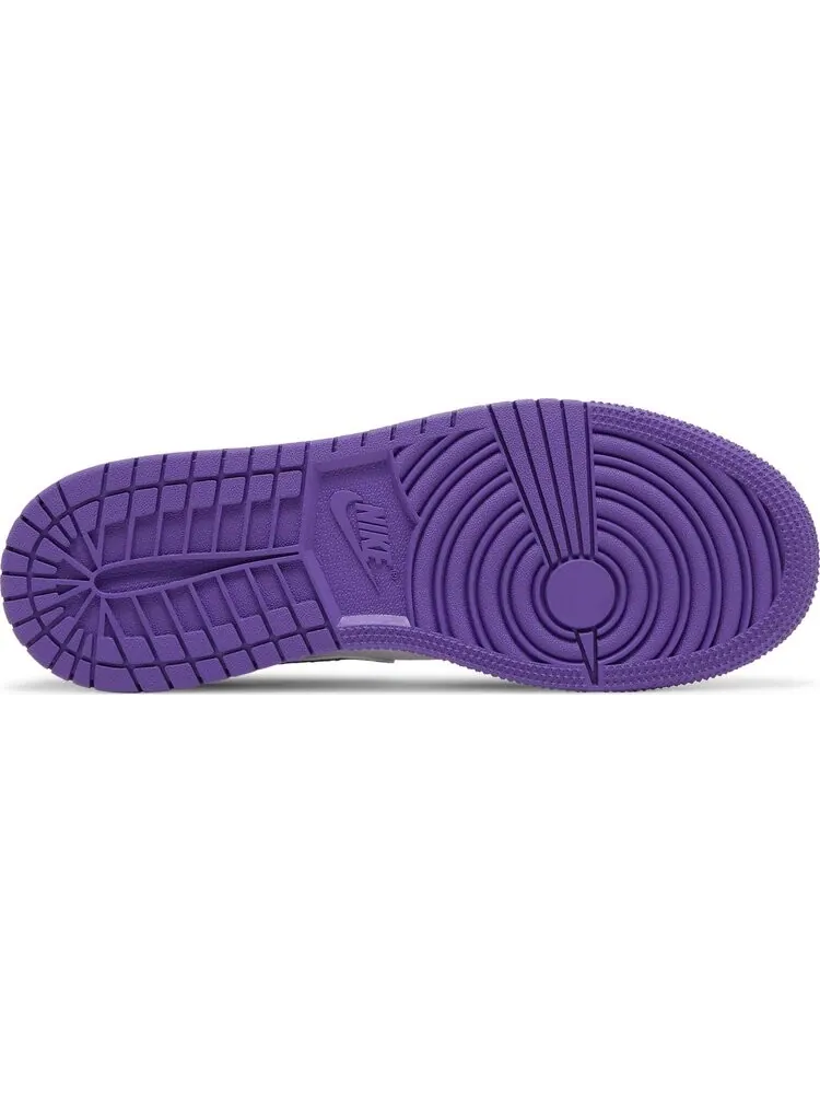 Кроссовки Air Jordan 1 Mid GS Dark Iris — изображение 4 из 8, фиолетовый
