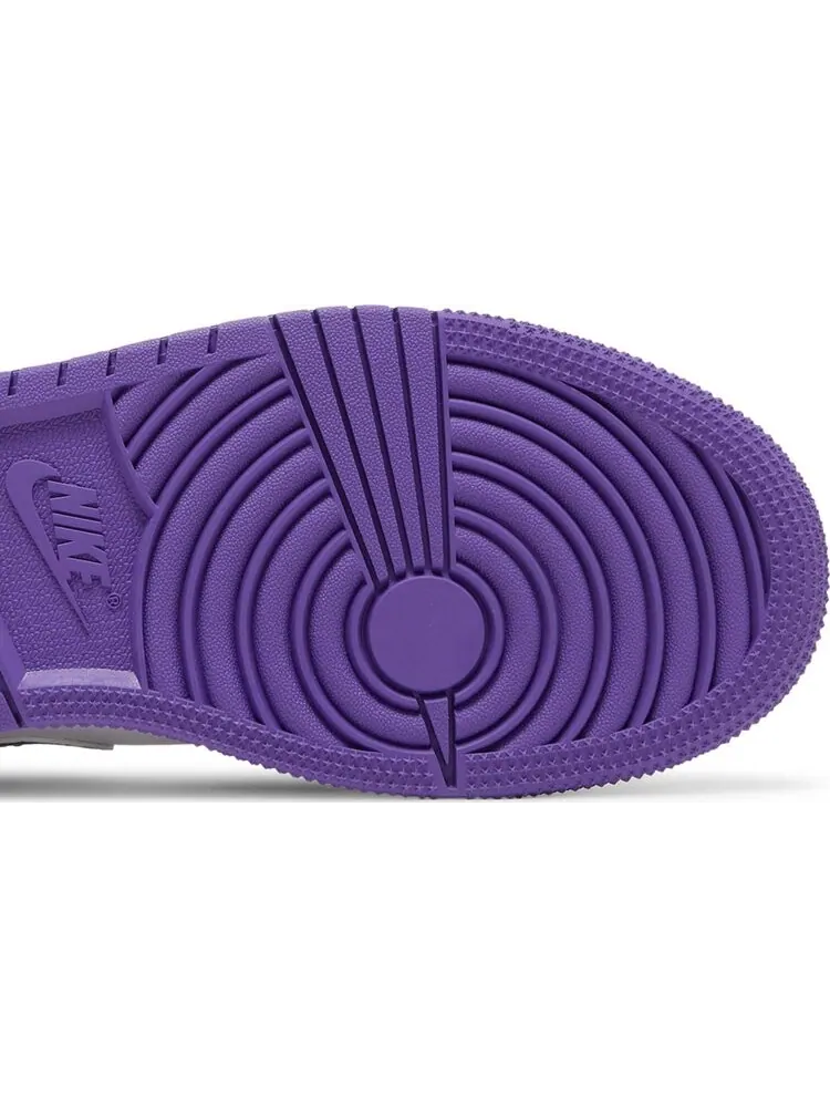 Кроссовки Air Jordan 1 Mid GS Dark Iris — изображение 5 из 8, фиолетовый