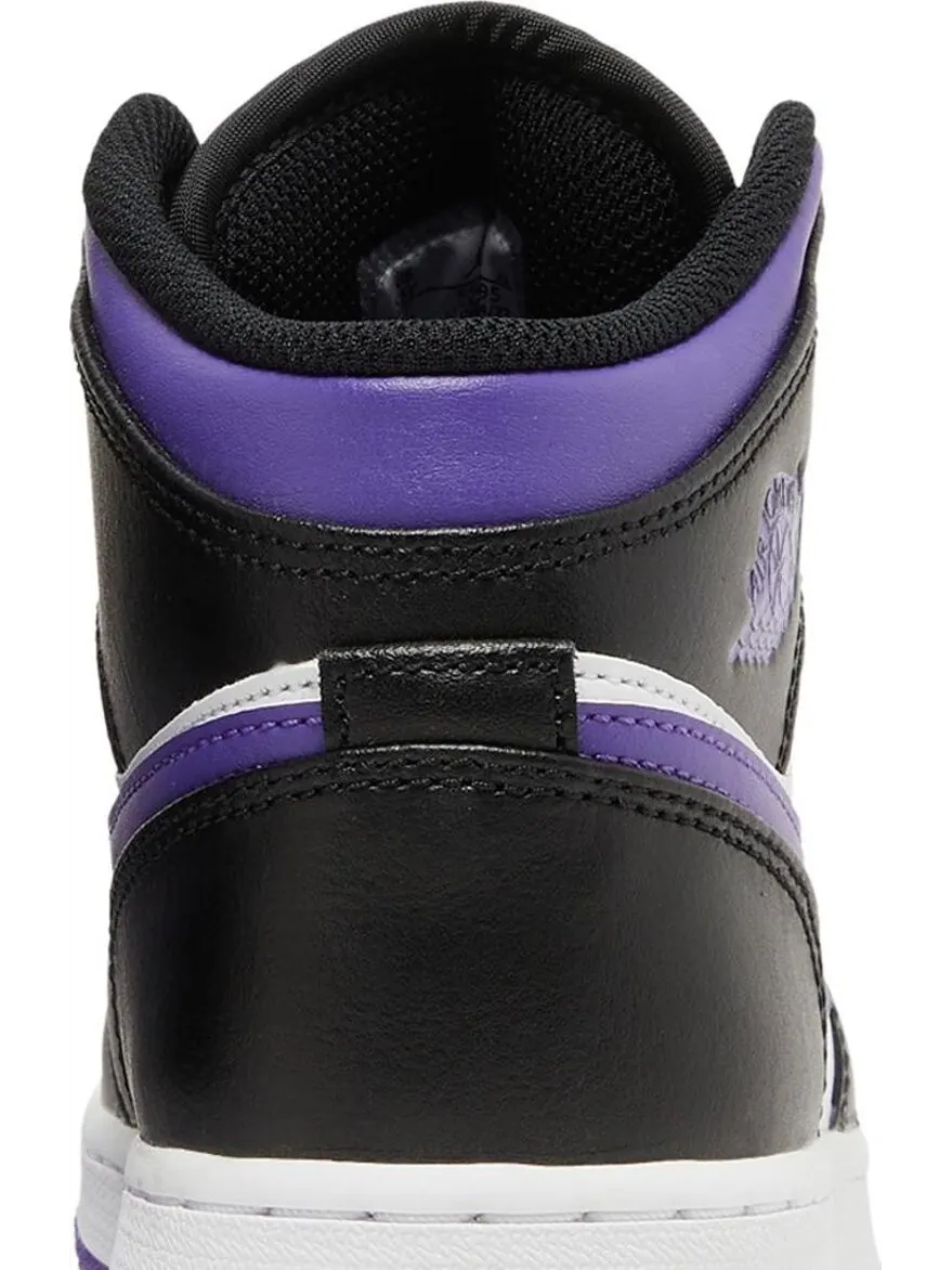 Кроссовки Air Jordan 1 Mid GS Dark Iris — изображение 7 из 8, фиолетовый