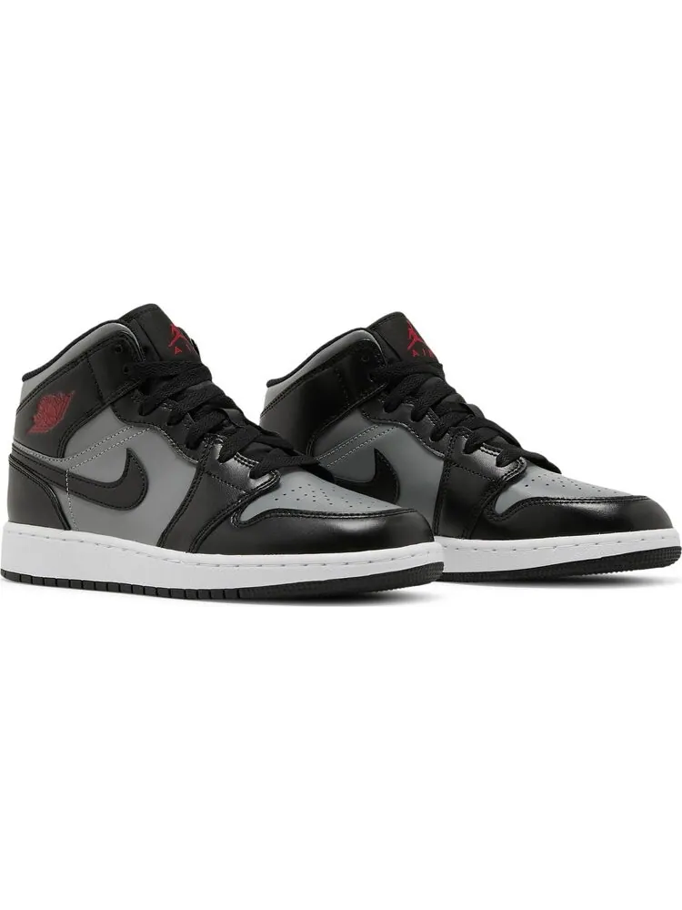 Кроссовки Air Jordan 1 Mid GS Shadow — изображение 8 из 8, серый