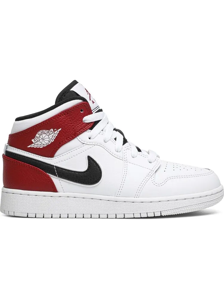 Кроссовки Air Jordan 1 Mid GS Chicago — изображение 1 из 8, белый