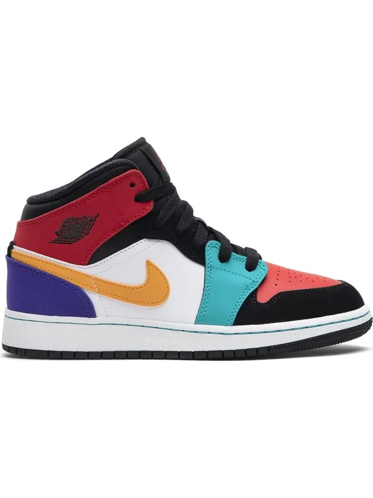 Кроссовки Air Jordan 1 Mid GS Multi-Color — изображение 1 из 8, мульти