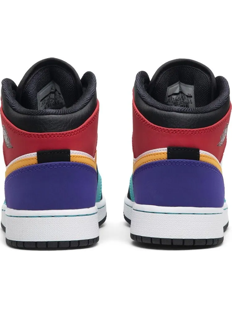 Кроссовки Air Jordan 1 Mid GS Multi-Color — изображение 6 из 8, мульти