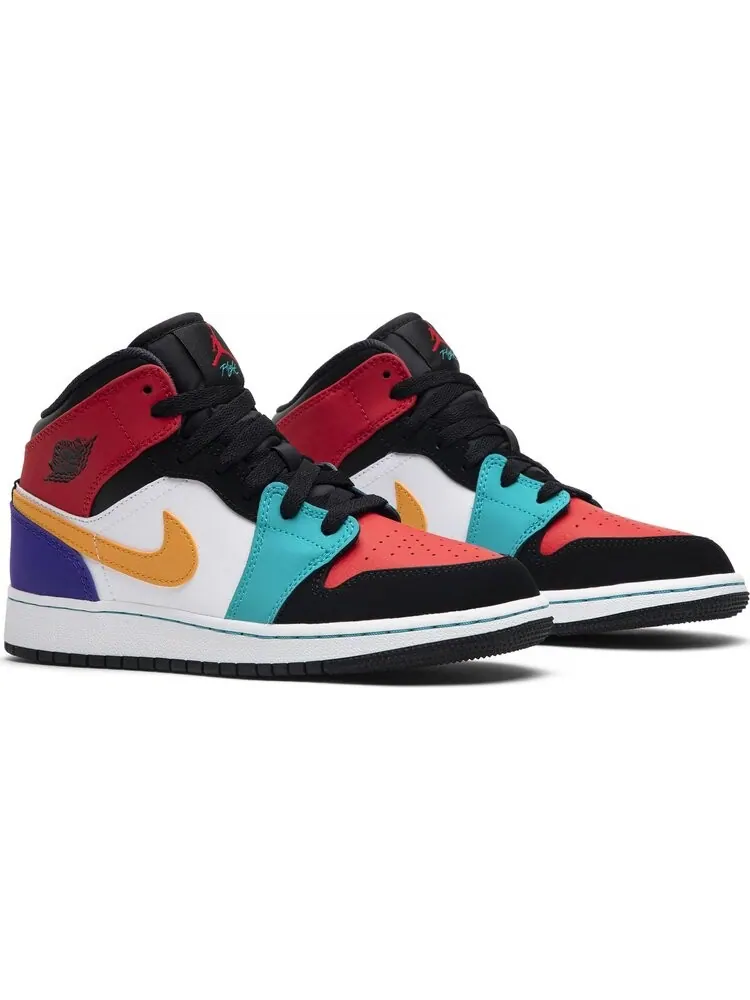 Кроссовки Air Jordan 1 Mid GS Multi-Color — изображение 8 из 8, мульти