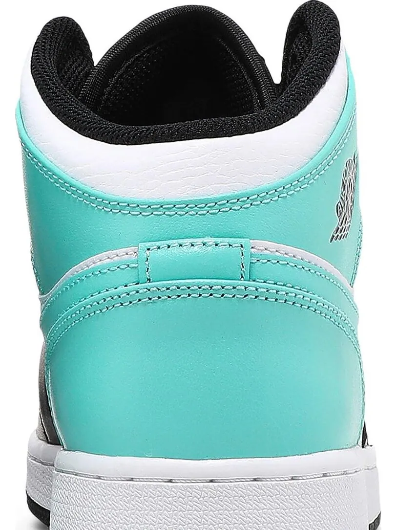 Кроссовки Air Jordan 1 Mid GS Tropical Twist — изображение 7 из 8, зеленый
