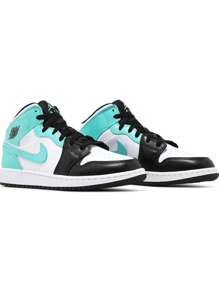 Кроссовки Air Jordan 1 Mid GS Tropical Twist — изображение 8 из 8, зеленый