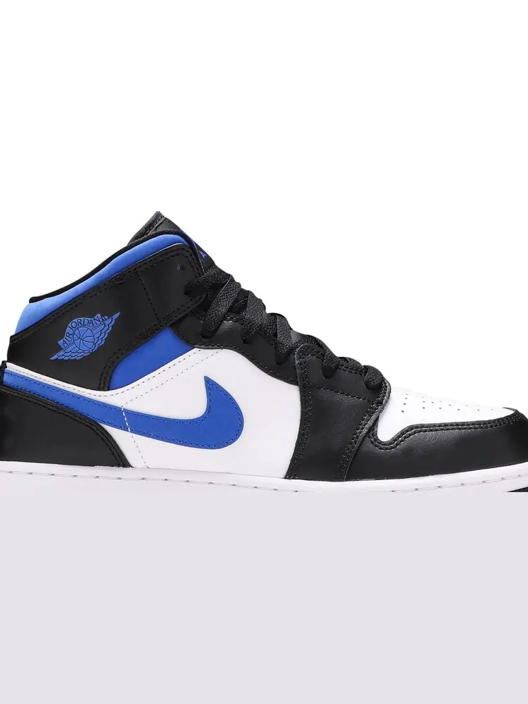 Кроссовки Air Jordan 1 Mid GS Racer Blue — изображение 2 из 8, белый