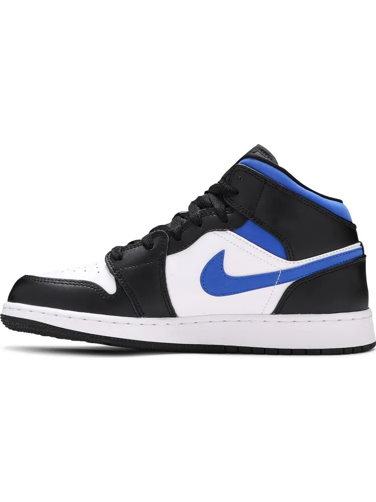 Кроссовки Air Jordan 1 Mid GS Racer Blue — изображение 3 из 8, белый