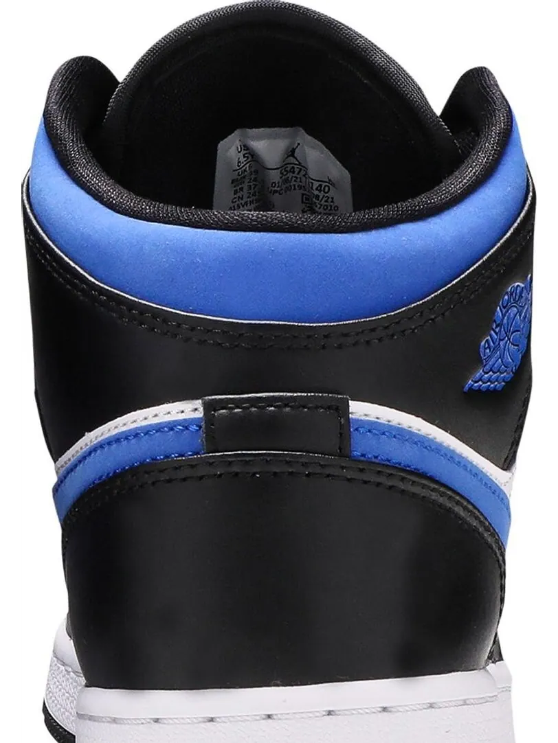 Кроссовки Air Jordan 1 Mid GS Racer Blue — изображение 7 из 8, белый