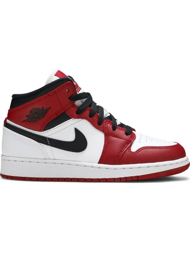 Кроссовки Air Jordan 1 Mid GS Chicago — изображение 1 из 8, красный
