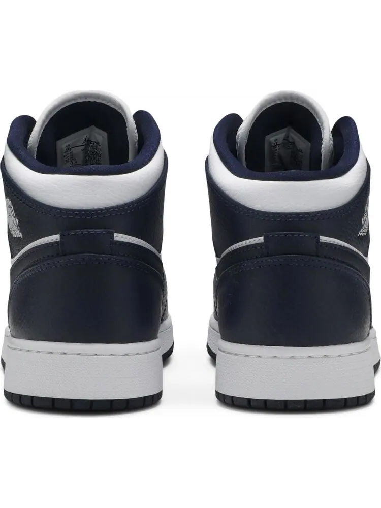 Кроссовки Air Jordan 1 Mid GS Obsidian — изображение 6 из 8, синий