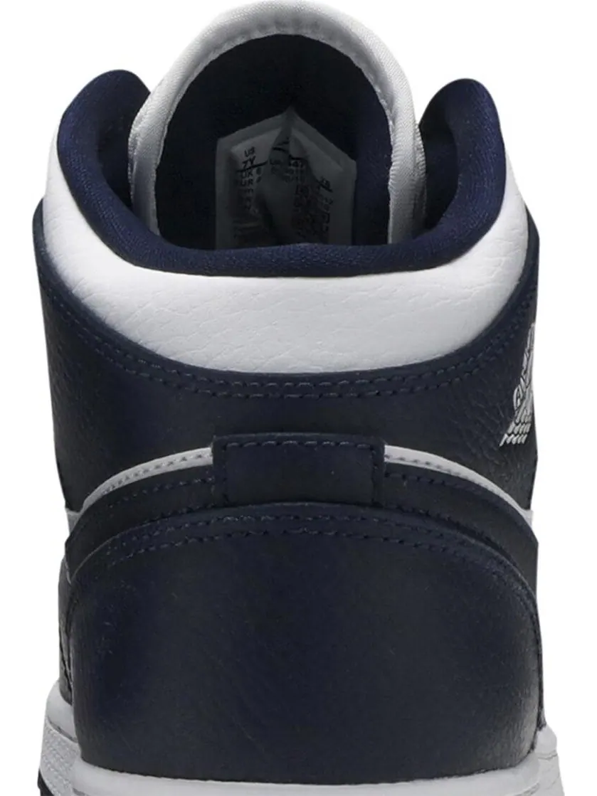 Кроссовки Air Jordan 1 Mid GS Obsidian — изображение 7 из 8, синий