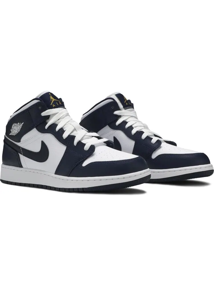 Кроссовки Air Jordan 1 Mid GS Obsidian — изображение 8 из 8, синий