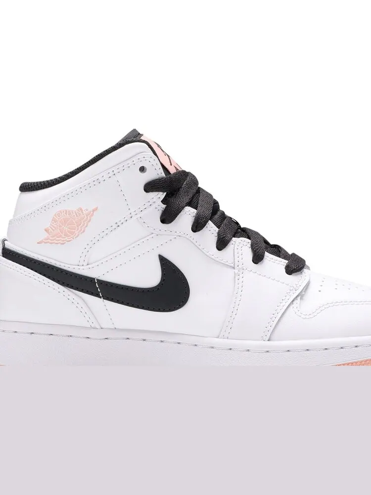 Кроссовки Air Jordan 1 Mid GS White Arctic Orange — изображение 2 из 8, белый