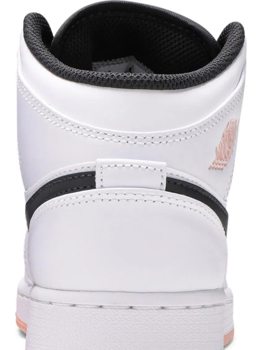 Кроссовки Air Jordan 1 Mid GS White Arctic Orange — изображение 7 из 8, белый