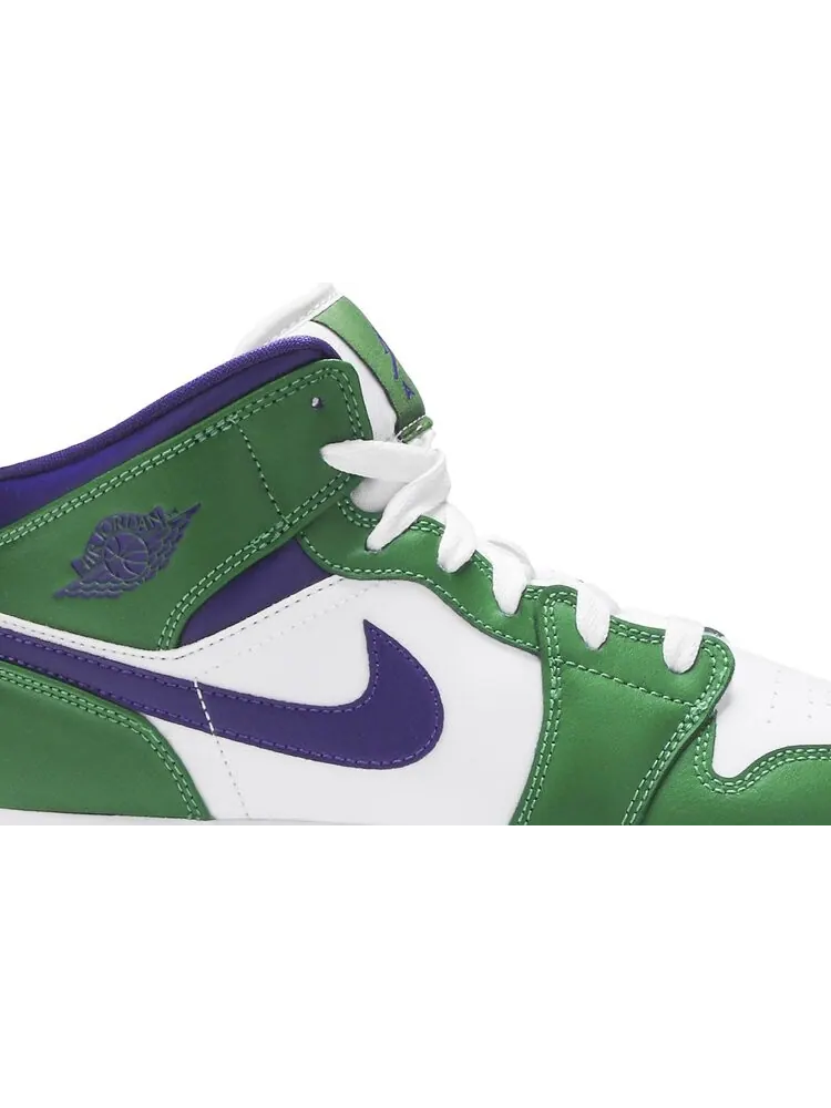 Кроссовки Air Jordan 1 Mid GS Hulk — изображение 2 из 8, зеленый
