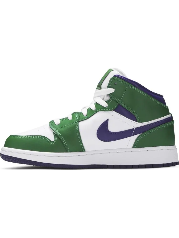 Кроссовки Air Jordan 1 Mid GS Hulk — изображение 3 из 8, зеленый