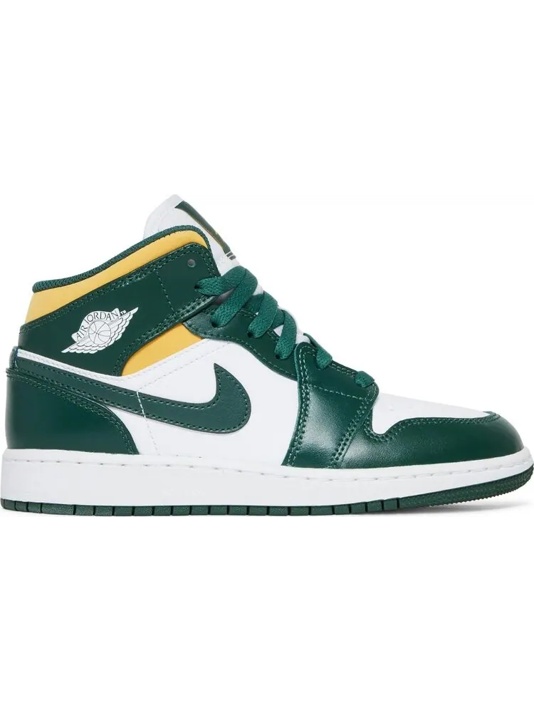Кроссовки Air Jordan 1 Mid GS Sonics — изображение 1 из 8, белый