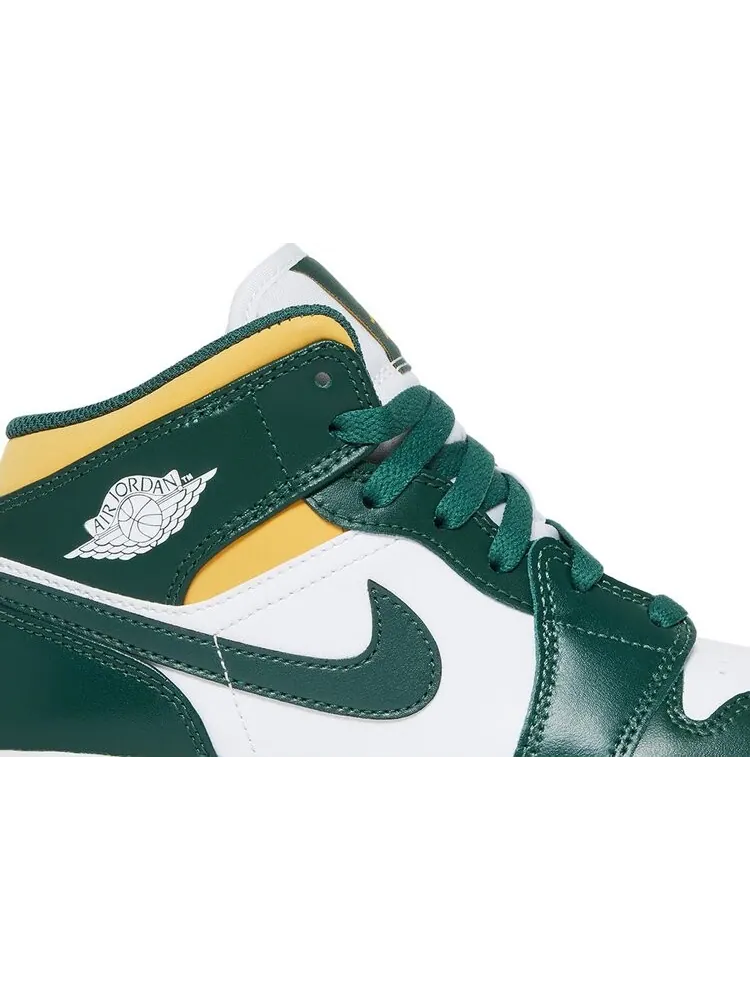 Кроссовки Air Jordan 1 Mid GS Sonics — изображение 2 из 8, белый