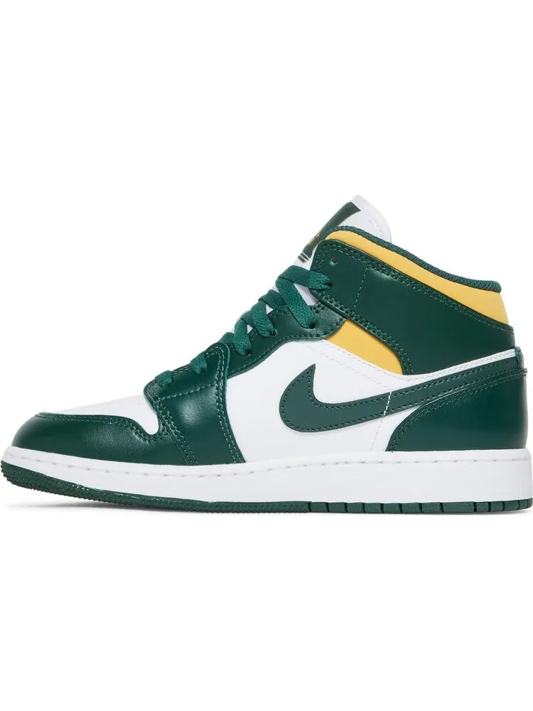 Кроссовки Air Jordan 1 Mid GS Sonics — изображение 3 из 8, белый
