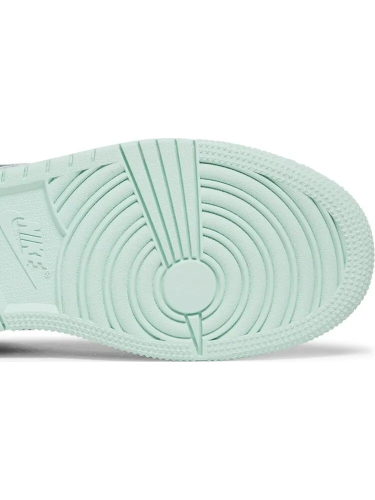 Кроссовки Air Jordan 1 Mid GS Blue Mint — изображение 5 из 8, синий