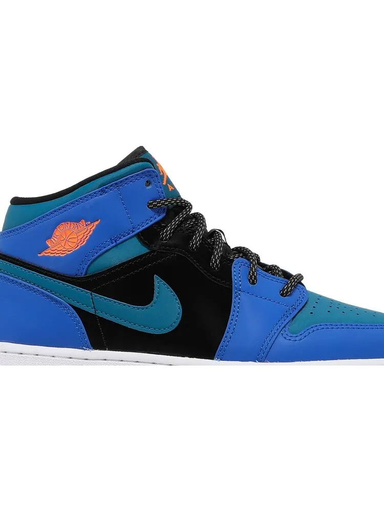 Кроссовки Air Jordan 1 Mid GS Racer Blue — изображение 2 из 8, синий