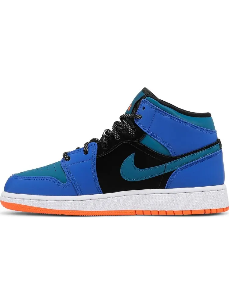 Кроссовки Air Jordan 1 Mid GS Racer Blue — изображение 3 из 8, синий