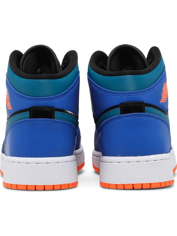 Кроссовки Air Jordan 1 Mid GS Racer Blue — изображение 6 из 8, синий