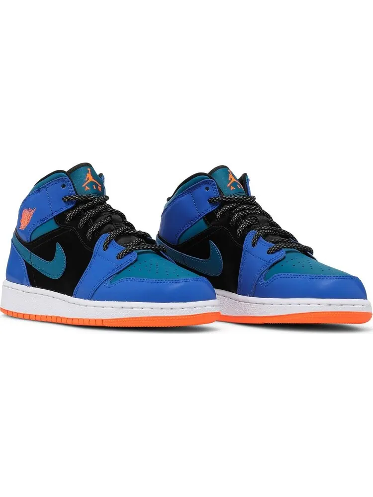 Кроссовки Air Jordan 1 Mid GS Racer Blue — изображение 8 из 8, синий