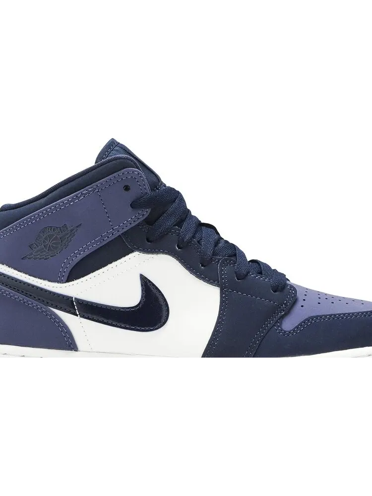 Кроссовки Air Jordan 1 Mid GS Sanded Purple — изображение 2 из 8, фиолетовый