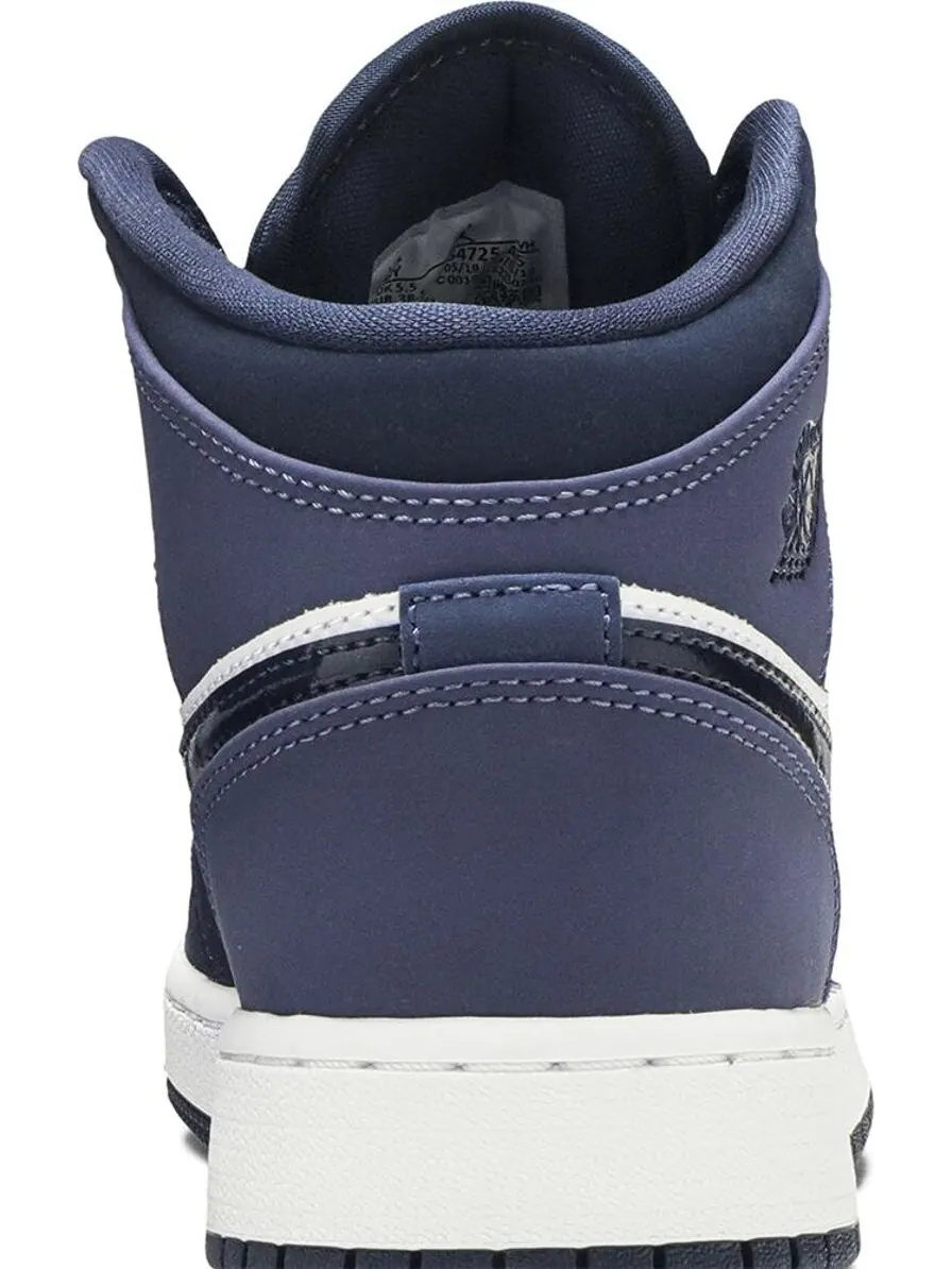 Кроссовки Air Jordan 1 Mid GS Sanded Purple — изображение 7 из 8, фиолетовый