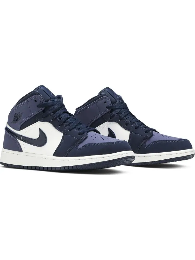 Кроссовки Air Jordan 1 Mid GS Sanded Purple — изображение 8 из 8, фиолетовый