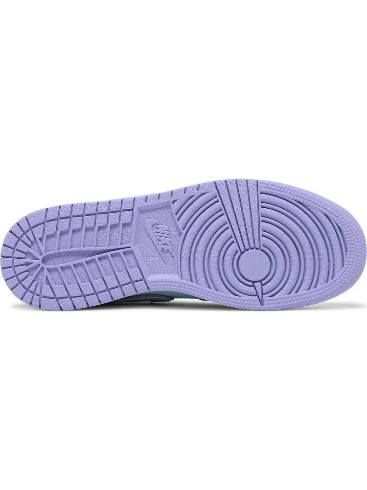 Кроссовки Air Jordan 1 Mid GS Purple Pulse — изображение 3 из 7, фиолетовый