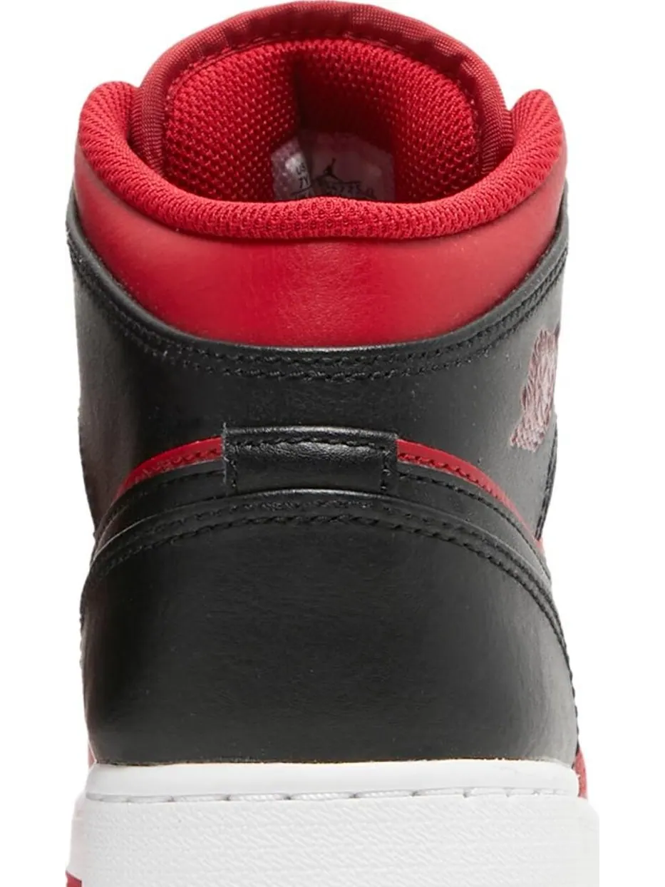 Кроссовки Air Jordan 1 Mid GS Reverse Bred — изображение 7 из 8, красный