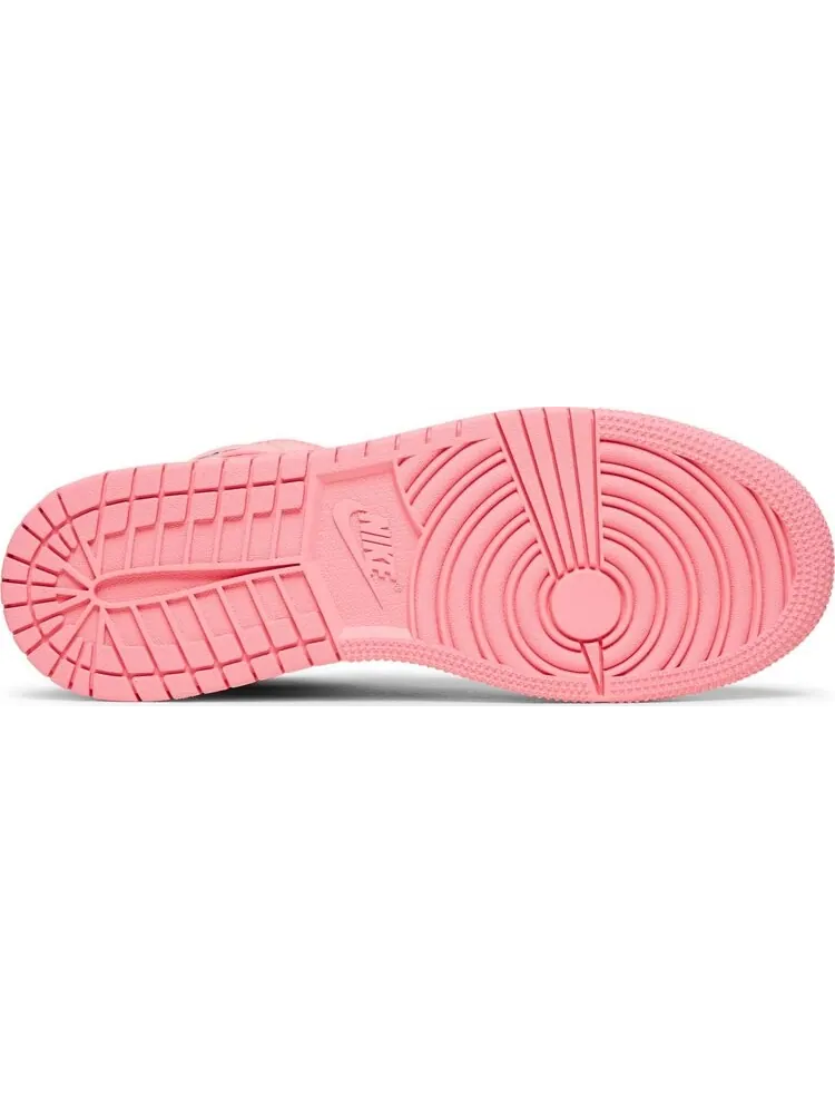 Кроссовки Air Jordan 1 Mid GS Coral Chalk — изображение 4 из 8, розовый