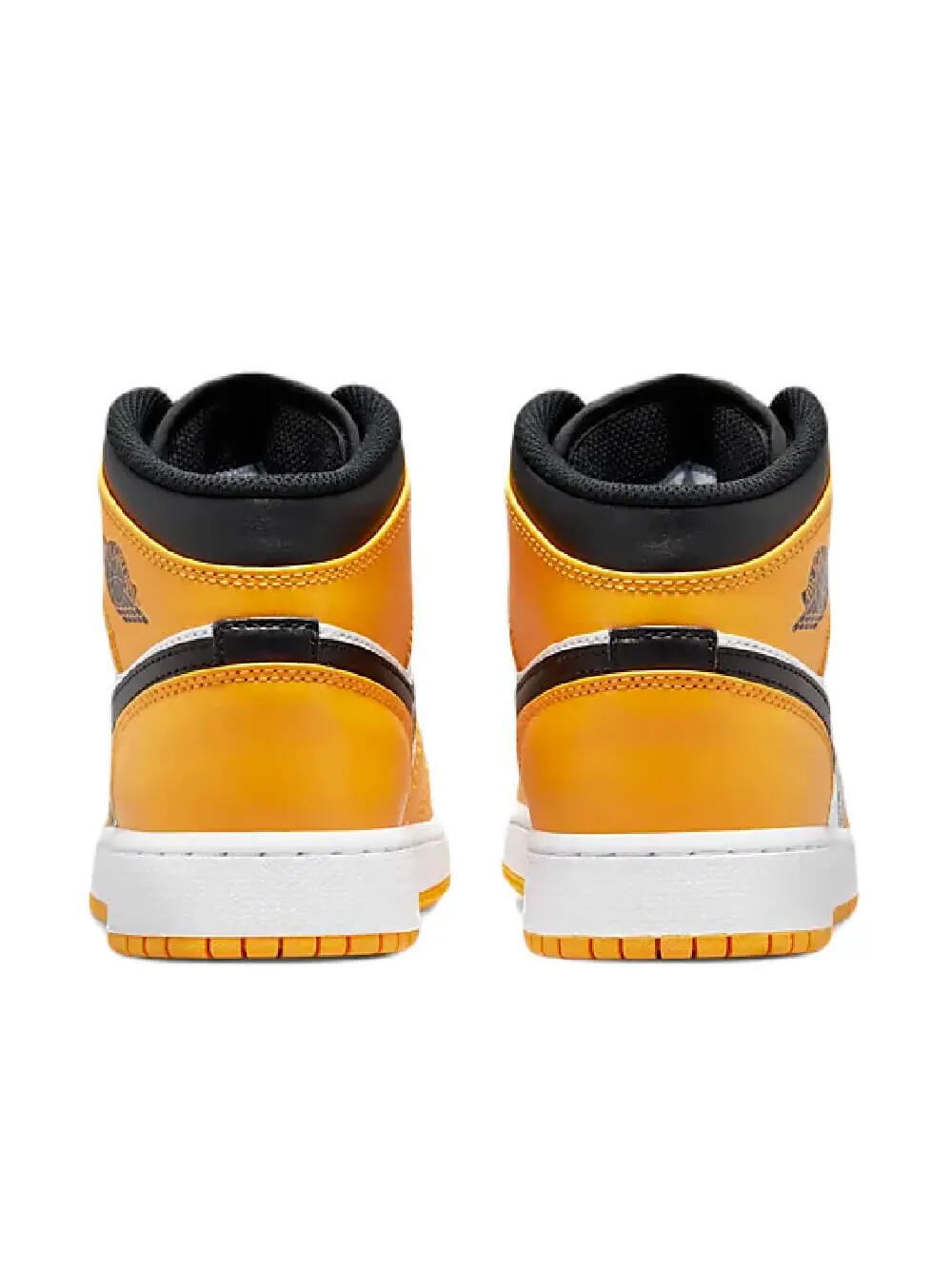 Кроссовки Nike Jordan 1 Mid — изображение 4 из 8, белый/желтый/черный
