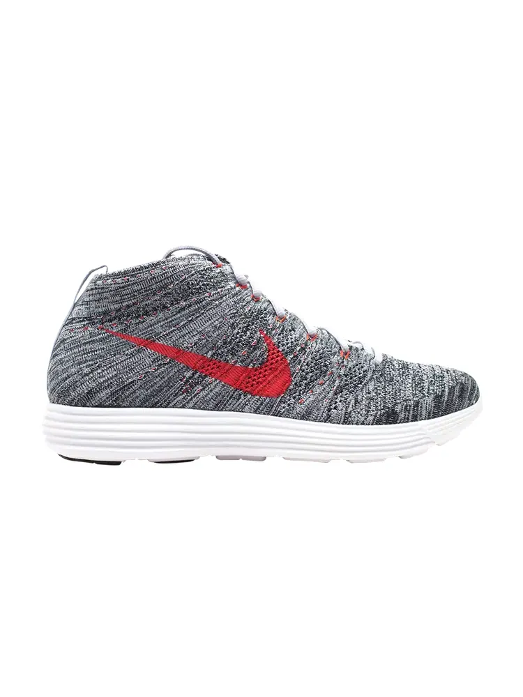 Кроссовки Nike Lunar Flyknit Chukka 'Wolf Grey' — изображение 1 из 4, серый