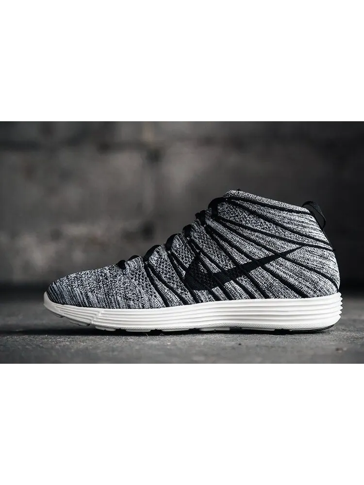 Кроссовки Nike Lunar Flyknit Chukka 'Black Sail' — изображение 2 из 4, черный