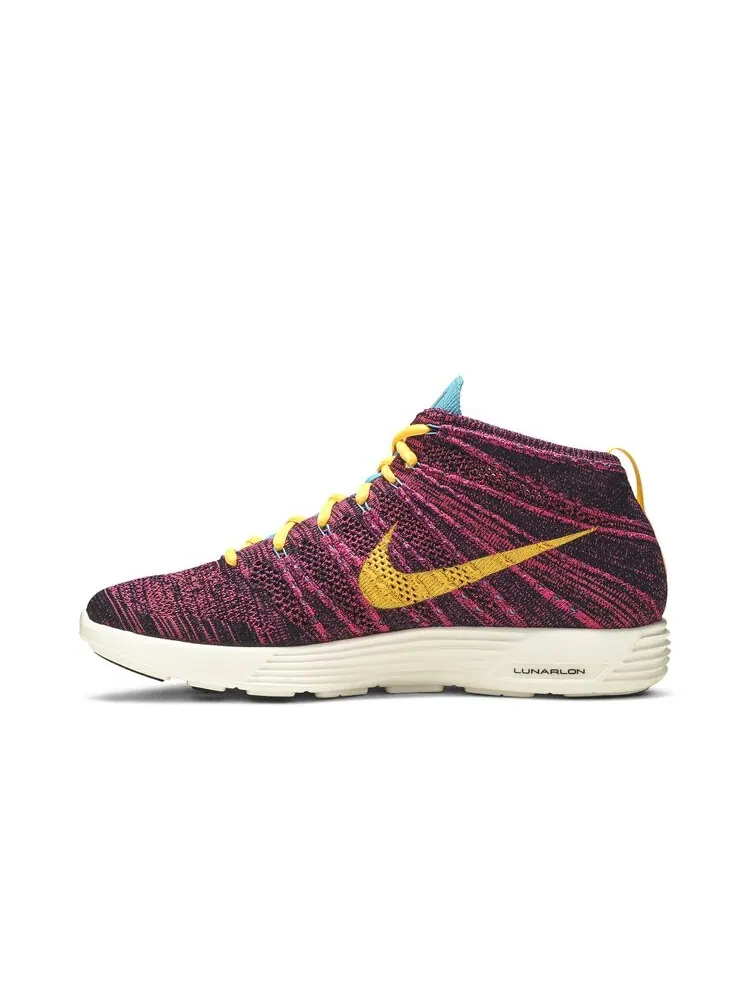 Кроссовки Nike Lunar Flyknit Chukka 'Grand Purple Laser Orange' — изображение 3 из 4, черный