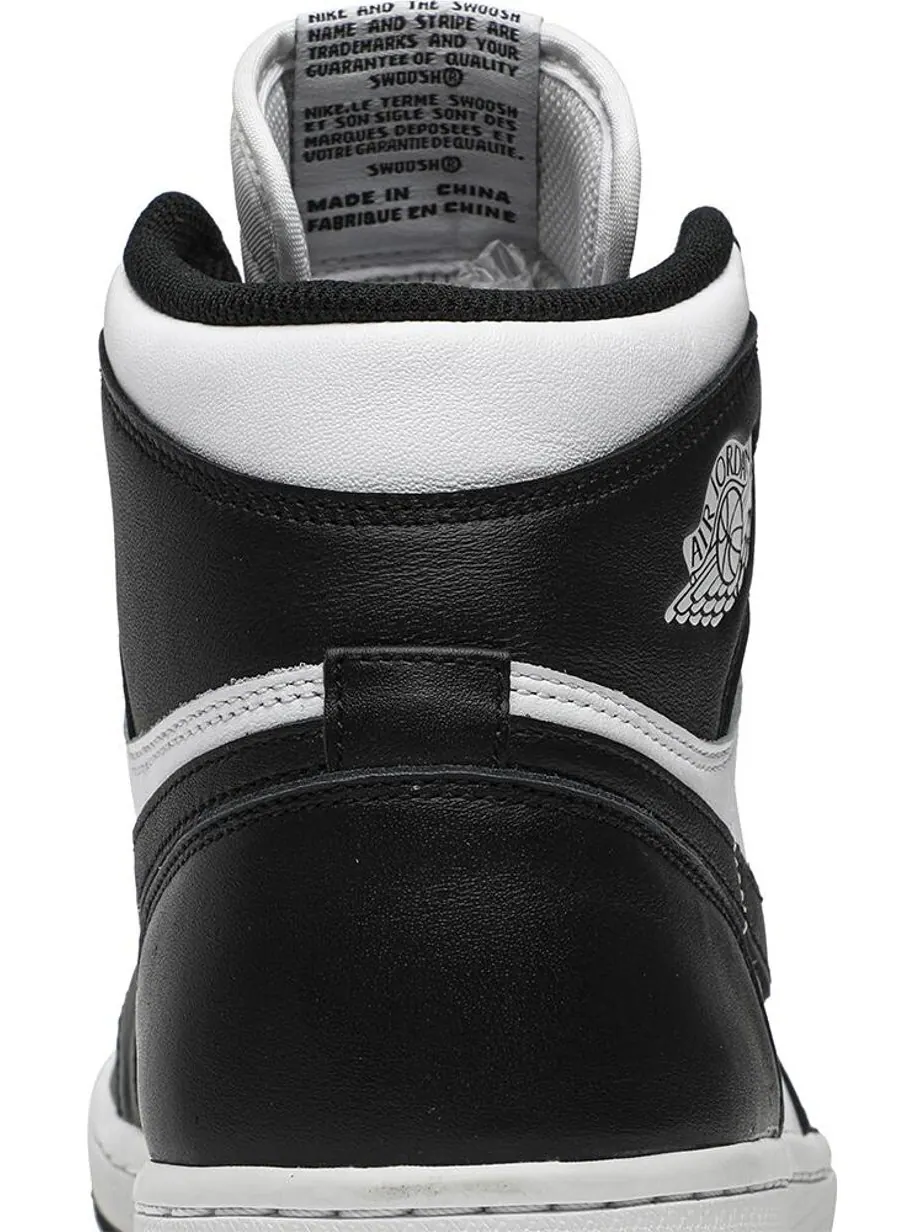 Кроссовки Air Jordan 1 Retro High OG Black White — изображение 7 из 8, черный