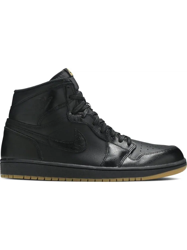 Кроссовки Air Jordan 1 Retro Gum Bottom — изображение 1 из 8, черный