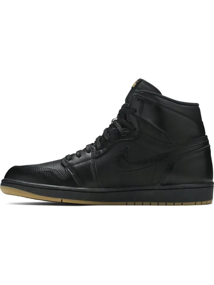Кроссовки Air Jordan 1 Retro Gum Bottom — изображение 3 из 8, черный