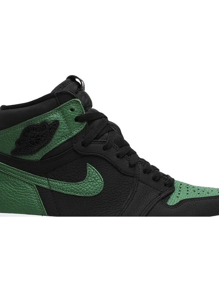 Кроссовки Air Jordan 1 Retro High OG Pine Green 2.0 — изображение 2 из 8, черный