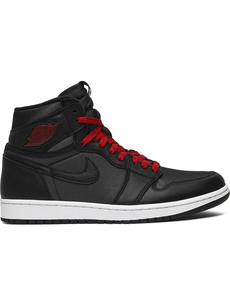 Кроссовки Air Jordan 1 Retro High OG Black Gym Red — изображение 1 из 8, черный