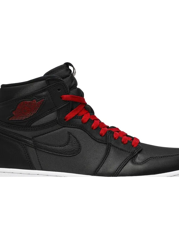 Кроссовки Air Jordan 1 Retro High OG Black Gym Red — изображение 2 из 8, черный