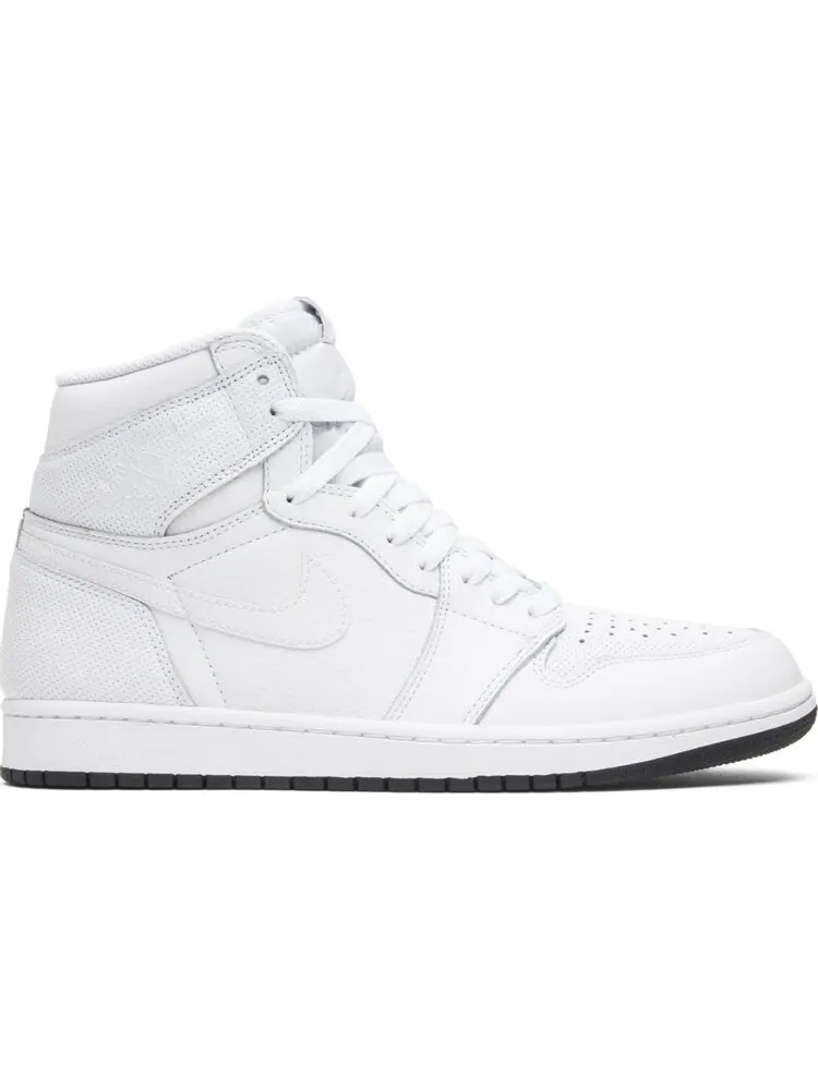 Кроссовки Air Jordan 1 Retro High OG White Perforated — изображение 1 из 8, белый