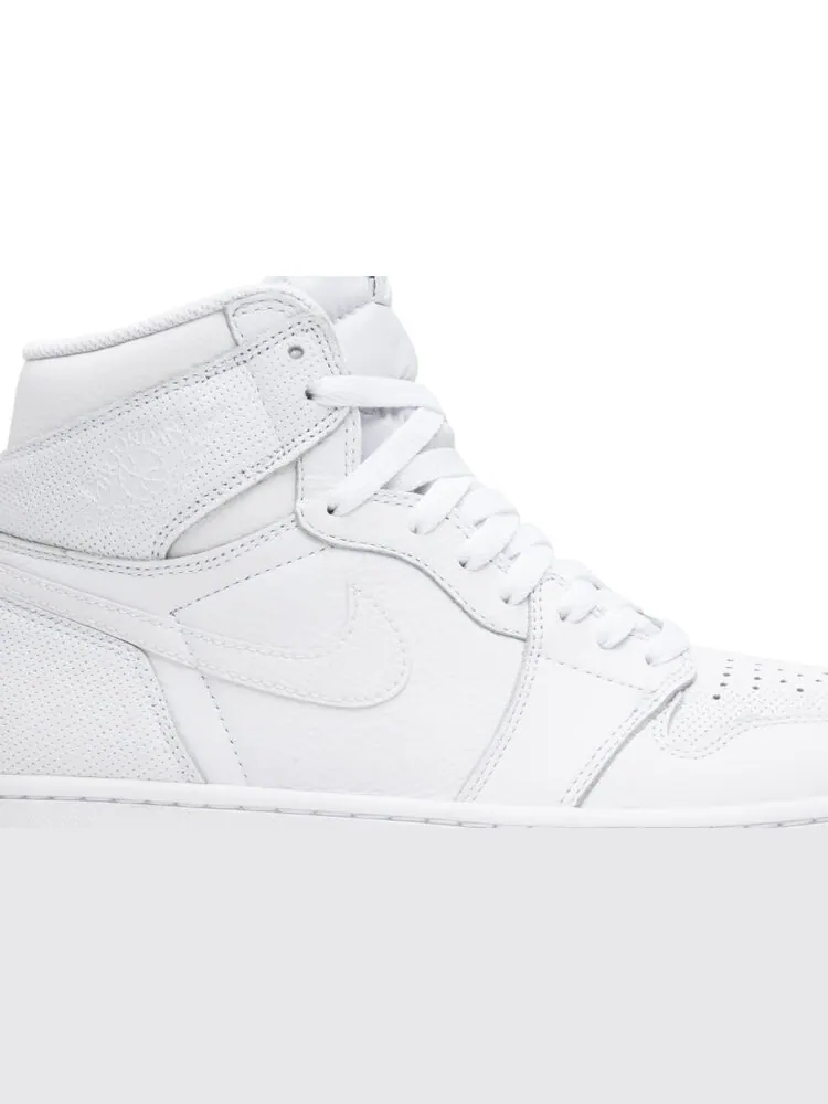 Кроссовки Air Jordan 1 Retro High OG White Perforated — изображение 2 из 8, белый