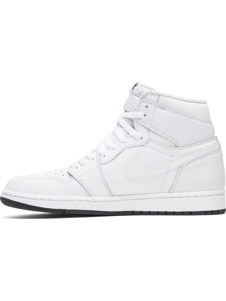 Кроссовки Air Jordan 1 Retro High OG White Perforated — изображение 3 из 8, белый