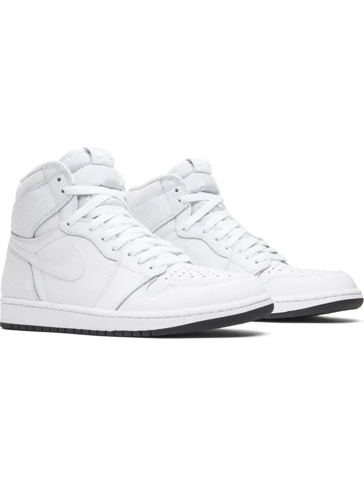 Кроссовки Air Jordan 1 Retro High OG White Perforated — изображение 8 из 8, белый
